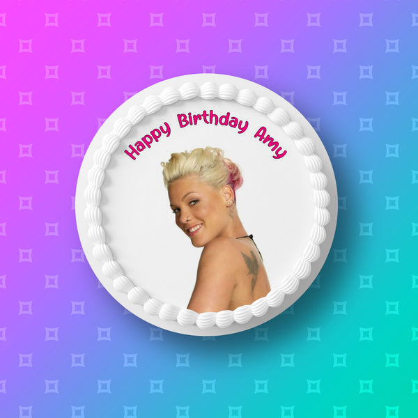 P!nk / Pink (the singer) 03 Edible Icing Cake Topper