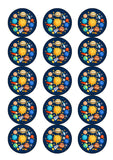 Planets / Solar System Edible Icing Cake Topper 01