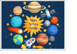 Planets / Solar System Edible Icing Cake Topper 01