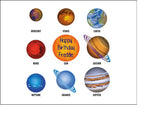 Planets / Solar System Edible Icing Cake Topper 03