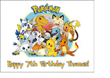 Pokemon Edible Icing Cake Topper 01