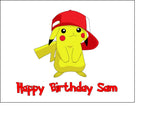 Pokemon Edible Icing Cake Topper 05 - Pikachu