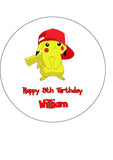 Pokemon Edible Icing Cake Topper 05 - Pikachu