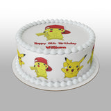 Pokemon Edible Icing Cake Topper 05 - Pikachu