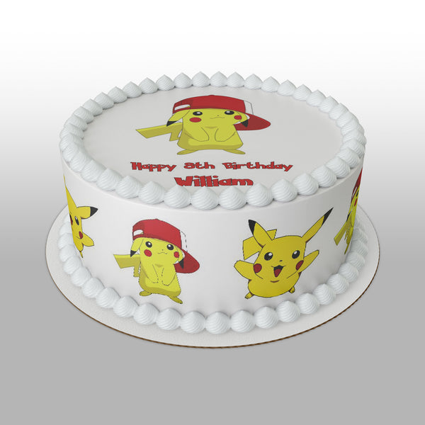 Pokemon Edible Icing Cake Topper 05 - Pikachu