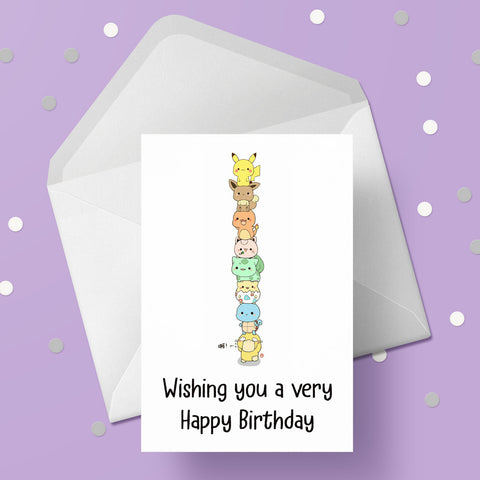 Pokemon Birthday Card 06