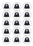 Police Helmet Edible Icing Cake Topper 01