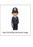 Police Officer Male Edible Icing Cake Topper - Policeman