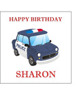 Police Car 01 Edible Icing Cake Topper