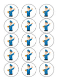 Postman Edible Icing Cake Topper