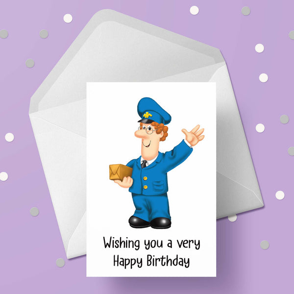 Postman Birthday Card
