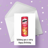 Pringles Crisps Edible Icing Cake Topper or Ribbon