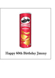 Pringles Crisps Edible Icing Cake Topper or Ribbon