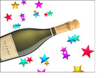 Prosecco Bottle Edible Icing Cake Topper 01