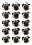 Pug 01 Edible Icing Cake Topper