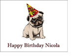 Pug 02 Edible Icing Cake Topper