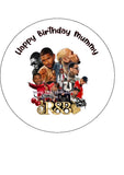 R n B Tour 01 Edible Icing Cake Topper or Ribbon