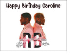R n B Tour 02 Edible Icing Cake Topper or Ribbon