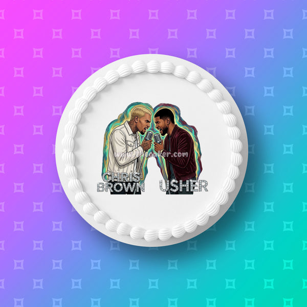 R n B Tour 03 Edible Icing Cake Topper or Ribbon