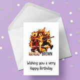 R n B Tour 04 Birthday Card - Chris Brown and Usher