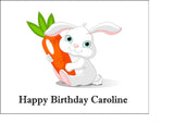 Rabbit 02 Edible Icing Cake Topper