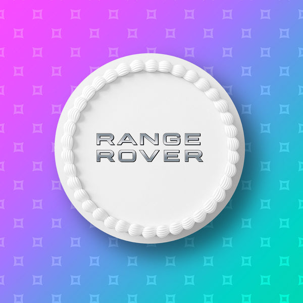 Range Rover Logo Edible Icing Cake Topper – the caker online