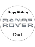 Range Rover Logo Edible Icing Cake Topper