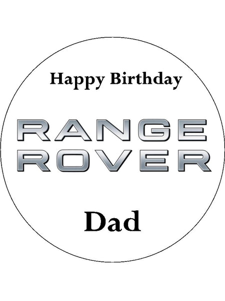 Range Rover Logo Edible Icing Cake Topper – the caker online