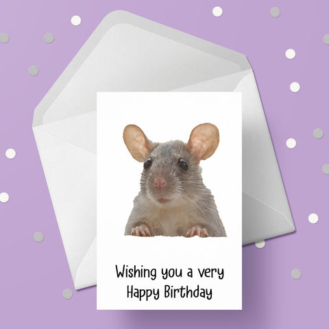 Rat 01 Birthday Card