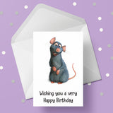 Rat 02 Birthday Card