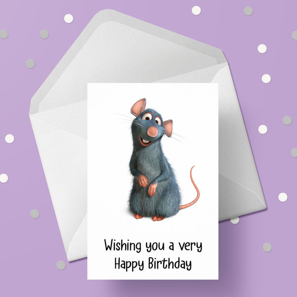 Rat 02 Birthday Card