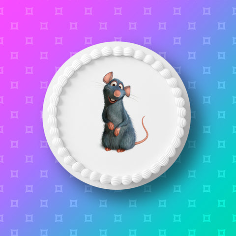 Rat 02 Edible Icing Cake Topper