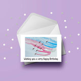Red Arrows 01 Birthday Card