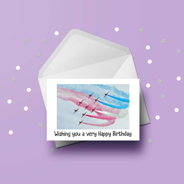 Red Arrows 01 Birthday Card