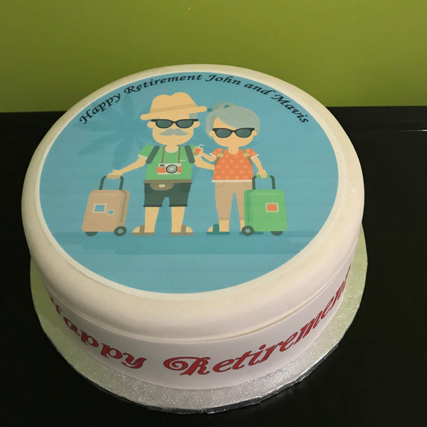 Retirement Edible Icing Cake Topper 13