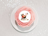 Retirement 16 Edible Icing Cake Topper or Ribbon