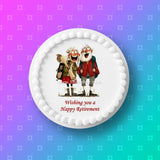 Retirement 17 Edible Icing Cake Topper or Ribbon