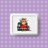Retirement 03 Edible Icing Cake Topper or Ribbon