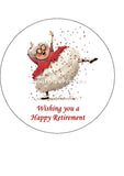 Retirement 07 Edible Icing Cake Topper or Ribbon