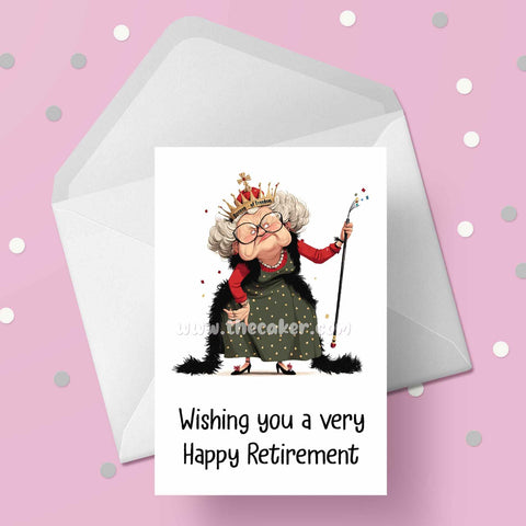 Retirement 15 - OAP Queen Retirement Card