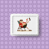 Retirement 16 Edible Icing Cake Topper or Ribbon
