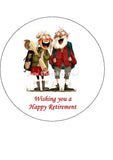 Retirement 17 Edible Icing Cake Topper or Ribbon