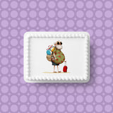 Retirement 20 Edible Icing Cake Topper or Ribbon