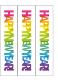 2027 Happy New Year Edible Icing Cake Topper 05