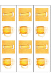 Beer 02 Edible Icing Cake Topper or Ribbon