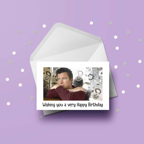 Rick Astley 01 Birthday Card