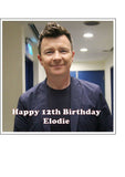 Rick Astley 02 Edible Icing Cake Topper