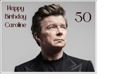 Rick Astley 03 Edible Icing Cake Topper