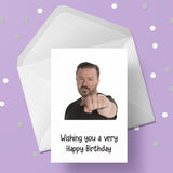 Ricky Gervais 01 Edible Icing Cake Topper or Ribbon