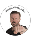 Ricky Gervais 01 Edible Icing Cake Topper or Ribbon